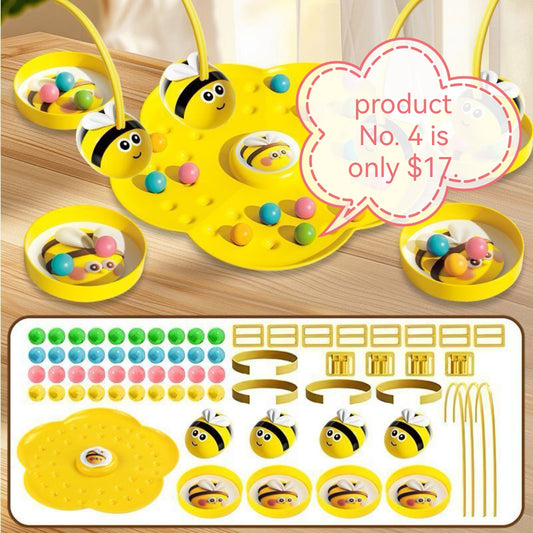 Kids Fishing Games , Magnetic Games , Small Bee Magnetic Toy , Gift Baby Games , Suitable for Family Gathering and Parent - Child Interaction